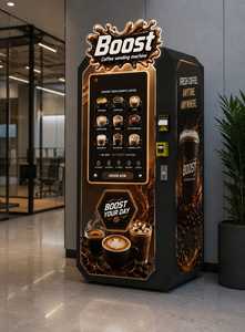 เครื่องจำหน่ายกาแฟอัตโนมัติเชิงพาณิชย์ หน้าจอสัมผัส เครื่องชงกาแฟแบบ Bean-to-Cup ระบบจัดการผ่านคลาวด์ รองรับการชำระเงินหลากหลายรูปแบบ - Product Image 5