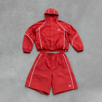 Veste de course DCY à capuche coupe-vent, blouson rétro sur mesure, vente en gros