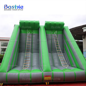 Structure gonflable commerciale d'extérieur en PVC avec mur d'escalade, toboggan, jeu d'échelle interactif et grande capacité pour jardin et parc - Product Image 3