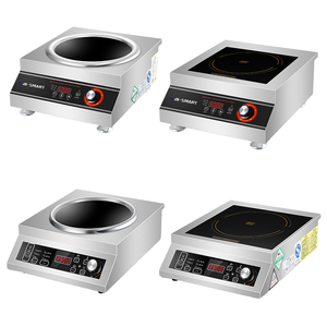 2023 3500W ~ 5000W thương mại điện cảm ứng bếp Cảm biến điều khiển cảm ứng thép không gỉ cầm tay pha lê đen thủy tinh hơi nước - Product Image 2