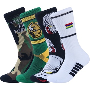 Chaussettes <span class=keywords><strong>de</strong></span> Sport Homme Élite OEM Haute Qualité Personnalisées avec Logo, Tube Épaisses <span class=keywords><strong>de</strong></span> <span class=keywords><strong>Compression</strong></span> pour Cyclisme et Basketball - Product Image 1