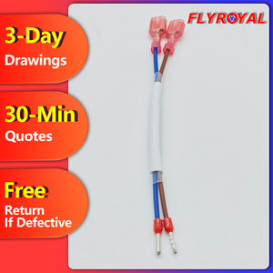 Dây cáp lắp ráp tùy chỉnh OEM với đầu nối nhanh Faston 6.35mm và đầu nối chân cho thiết bị gia dụng và thiết bị công nghiệp - Product Image 1