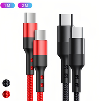 Für Nylon geflochtenes USB 2.0-Kabel 3A Schnell ladung aus reinem Kupfer Kompatibel für