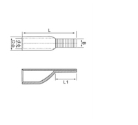 C45 disjoncteur broche borne cuivre nez câble borne fil cosse 2.5mm2 4mm2 6mm2 10mm2 16mm2 25mm2 35mm2 50mm2