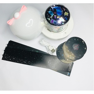 Night <b>Light</b> With <b>Projector</b> Various Themes White Color With Pink Bow Design - Product Image 4