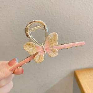 Accessoires pour <span class=keywords><strong>cheveux</strong></span> pour femmes de grande taille, style coréen Dongdaemun, métal haut de gamme, papillon, fleur, incrusté de diamants - Product Image 6