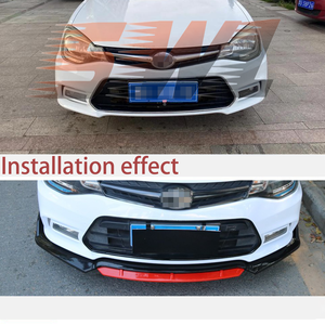 Paraurti per Auto 4 pz/Set Parti Sportive Auto Kit Carrozzeria Pala Anteriore Modifica Anti-Collisione Spoiler Anteriore Labbro Anteriore Universale - Product Image 6