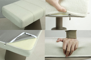 เบาะรองนั่งหน้าต่างกำมะหยี่เท็ดดี้แบบกำหนดขนาดได้ - Product Image 2