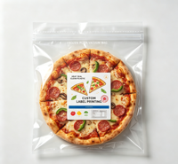Sacs d'emballage en plastique transparents sous vide avec fermeture éclair refermable en Mylar, personnalisables avec logo, pour produits surgelés