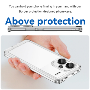 Pour Redmi Note 13 Pro + étui transparent, housse de téléphone portable en TPU souple antichoc durable anti-rayures de 2.0 MM pour Redmi Note 13 Pro Plus - Product Image 5