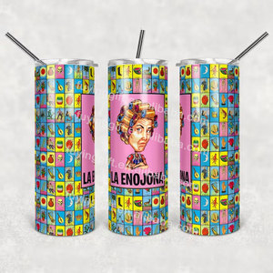 Mexican Loteria Tóxico 20 oz Skinny Beer Tumbler taza de café personalizada Sublimación botella de <span class=keywords><strong>agua</strong></span> doble capa Taza de acero inoxidable - Product Image 4