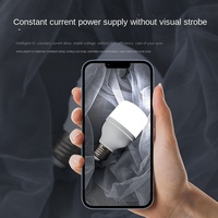 Ampoule LED avec driver IC en PVC, culot B22/G12/E39/E26, AC 85-265V, éclairage d'entrepôt, garantie 3 ans, T50-T120 5W-48W