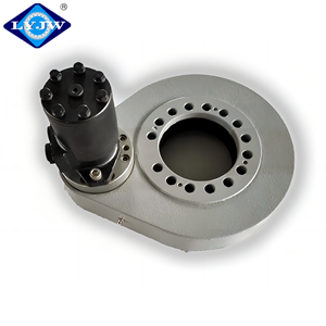 14 inci WEA14-2 Dual Worm Slewing cincin penggerak jam pasir dengan hidrolik Motor Cross Roller fitur Slewing bantalan putar Drive - Product Image 2
