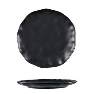 Ensemble d'assiettes à dîner en porcelaine noire/blanche de 8/10 pouces, écologiques, pour mariage, compatibles micro-ondes et lave-vaisselle, qualité alimentaire, durables - Product Image 6