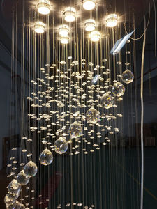 Scale K9 cristallo pendente lampadario lampadario a forma di luce soffitto alto lungo a spirale lampadario di cristallo <span class=keywords><strong>per</strong></span> Hotel Villa - Product Image 6
