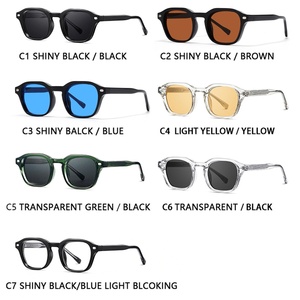 Sunray Minimal Line Retro Vibe Hip Hop <b>Sunglasses</b> Gen Z <b>Trendy</b> Street Snap Look Unisex Fashion Daily Wear Style - Product Image 3
