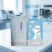 Kits dentaires certifiés CE, sachets autoclavables thermoscellables avec fermeture auto-adhésive, disponibles en plusieurs tailles