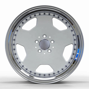 Rines de Aleación Cromados Plateados ML para Autos de Pasajeros, 5x112 5x120, 5 Birlos, para Mercedes-Benz Clase C, E, S, GLC, GLE, AMG, de Lujo - Product Image 5