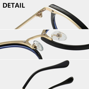 Nouvelles montures rétro transparentes disponibles, lunettes unisexes, monture optique, lunettes <span class=keywords><strong>pour</strong></span> femmes, lunettes <span class=keywords><strong>anti</strong></span>-lumière bleue - Product Image 4