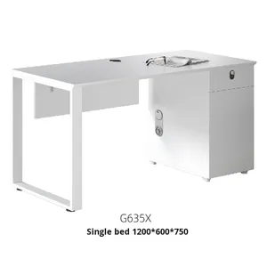Đơn giản và hiện đại mở rộng bàn văn phòng gỗ rắn và melamine cho nhân viên máy tính sử dụng đa năng đồ nội thất văn phòng - Product Image 6