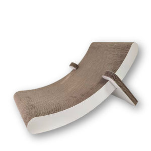 Tiragraffi per Gatti Moderno di Lusso a Due Livelli, Regolabile in Altezza, Verticale e Orizzontale, Arredamento Interattivo per Animali Domestici - Product Image 3