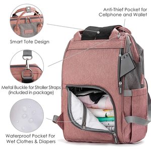 <span class=keywords><strong>Sac</strong></span> à dos à langer, <span class=keywords><strong>sac</strong></span> à langer pour maman, sacs à langer pour bébé pour maman et <span class=keywords><strong>papa</strong></span>, <span class=keywords><strong>sac</strong></span> à langer de <span class=keywords><strong>maternité</strong></span> avec chargement USB - Product Image 4