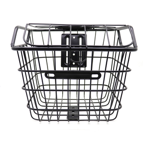 Basket Bicycle Bracket The Basket Is Held In A Heavy Pipe As A Sturdy Bicycle Basket With Light Bracket