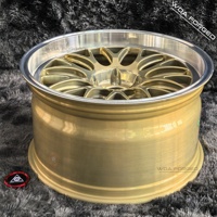 Jantes monobloc en alliage d'aluminium forgé sur mesure, finition or, 5x112/114.3/120, 17-20 pouces, ML-10 pour M3 Chevrolet