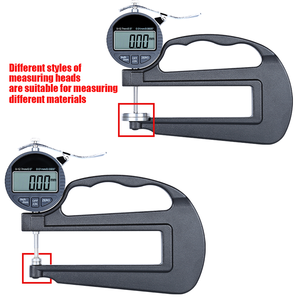 Grande sonda digitale elettronico dello spessimetro utilizzato per il cotone della perla, spugna materiali elastici 120MM profondità micrometro - Product Image 3