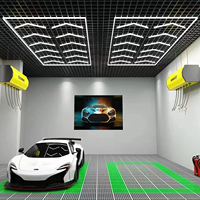 Éclairage hexagonal hexagonal de garage à led Individuellement pour le lavage de voiture
