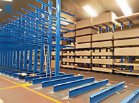 Étagère de stockage de feuilles, organisation industrielle des stocks, manutention de marchandises longues, distribution, planification de l'aménagement des entrepôts