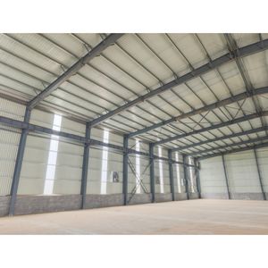 Vorgefertigte Stahlrahmenkonstruktion Verzinkte Industriehalle Lagerhaus Werkstatt mit Sandwichpaneelen - Product Image 2