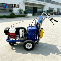 Machine manuelle de marquage routier avec une largeur maximale de 20 cm pour une utilisation de marquage extra large