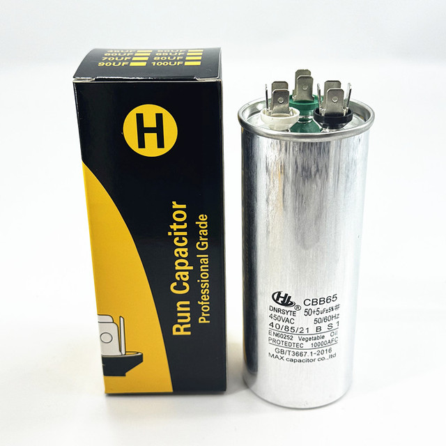 Castor Oil Starting Capacitor 450 Vac 10 20 25 30 35 40 50 55 60 70 100 Mfd Cbb65 Mkp Sh Air Conditioner Capacitor