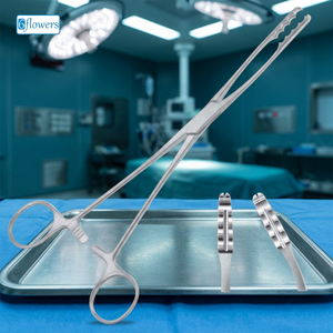 Pinces à éponges et pansements Aesculap, manuelles, en acier inoxydable, certifiées CE ISO13485, instrument de chirurgie générale - Product Image 5