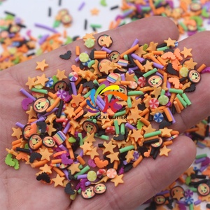 Festival Halloween Bat Ghost <strong>Jack</strong> Sally Eyeball Polymer Clay Sprinkle for Craft Tumbler Glitter Wholesale - Product Image 3