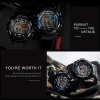 Smael 1527 Stoß feste LED-Funktion Armbanduhr einstellen Reloj Digital Resin Material Uhr Outdoor Sports Creative Men Date