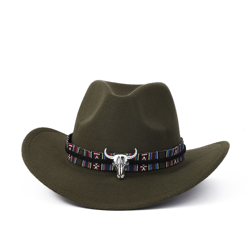 Army Green ethnic style cow head