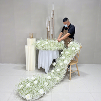 DKB Nouvelle couronne artisanale printemps/été pour la Saint-Valentin, 45 cm, artificielle, pour mariages en extérieur/intérieur