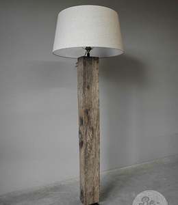 Beautiful Rustic Wooden Tree Trunk Floor Lamp New Design Country Cottage Outdoor Decorative <b>Chestnut</b> Finish Office Art Decor - Product Image 2