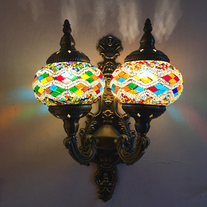 Turkish Style Luxury Wall Lights Decoration Wall <strong>Lamp</strong> Interior Crystal Light 80 Round <strong>Colours</strong> Vintage Decorative Wall <strong>Lamp</strong> - Product Image 4