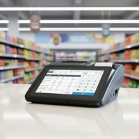 Terminal de point de vente tout-en-un pour restaurant, tablette Android 11, écran tactile 10 pouces, machine de commande de nourriture avec scanner et imprimante