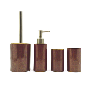 Juego <span class=keywords><strong>de</strong></span> Accesorios <span class=keywords><strong>de</strong></span> Baño <span class=keywords><strong>de</strong></span> Cerámica <span class=keywords><strong>de</strong></span> 4 Piezas, Estilo Nuevo 2022, Dispensador <span class=keywords><strong>de</strong></span> Jabón, Escobilla <span class=keywords><strong>de</strong></span> Inodoro, Portacepillos <span class=keywords><strong>de</strong></span> Dientes, <span class=keywords><strong>Jabonera</strong></span> - Product Image 1