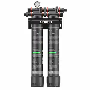 Aicksn M-P4-A400 Commercial 2 Stage Water Filter Making Machine PP+ACF Whole House Water Filter Cartridge Carbon Fiber