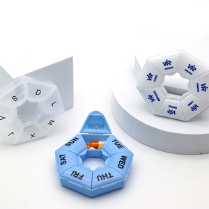 Hàng tuần 7 ngày <span class=keywords><strong>Pill</strong></span> Organizer đầy màu sắc <span class=keywords><strong>Pill</strong></span> <span class=keywords><strong>Box</strong></span> cho một tuần hình cánh hoa thông minh <span class=keywords><strong>Pill</strong></span>/hộp thuốc - Product Image 6