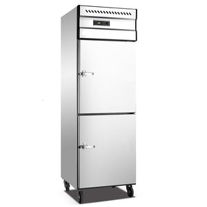Frigorifero Commerciale 500L Congelatore con Doppie Porte Francesi in Acciaio Inox Raffreddamento ad Aria Statico Refrigeratore Commerciale - Product Image 3