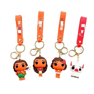 Venta al por mayor 3D película animada Moana's llaveros exquisitos 3D regalo colgantes goma Anime llavero Accesorios - Product Image 1