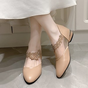 Zapatos Planos de Moda Transpirables con Pedrería y Punta Puntiaguda con Cremallera Trasera para Mujer, Elegantes Zapatos Planos de Tacón Bajo con Malla Calada para Otoño, Tallas Grandes - Product Image 3