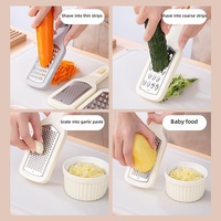 3 types de râpes plates manuelles en acier inoxydable, râpe à légumes et à fromage, outil manuel pour râper le gingembre, l'ail et les fruits