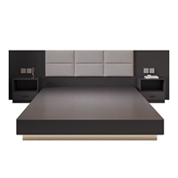 Meubles modernes pour chambres d'hôtel, ensembles de meubles de chambre en bois, panneaux MDF, MFC, fabricant de meubles de lit pour hôtel